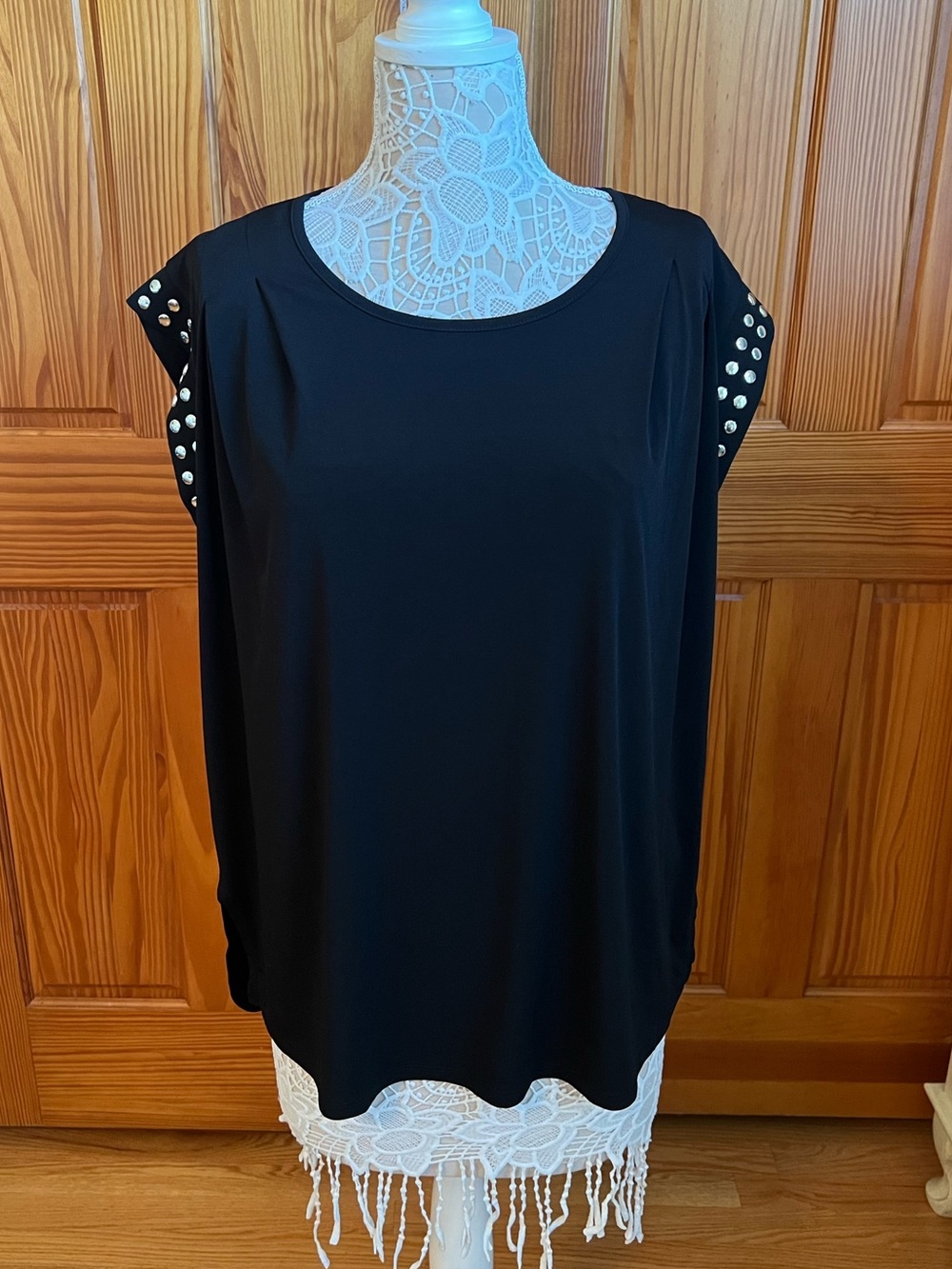 NWT Michael Kors Studded Sleeve Blouse